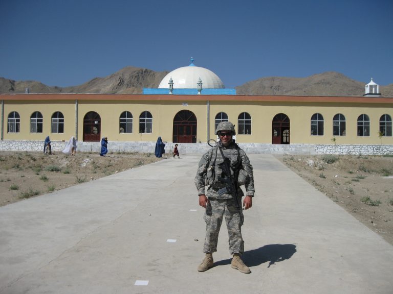 Sgt. Pike on patrol in Afghanistan